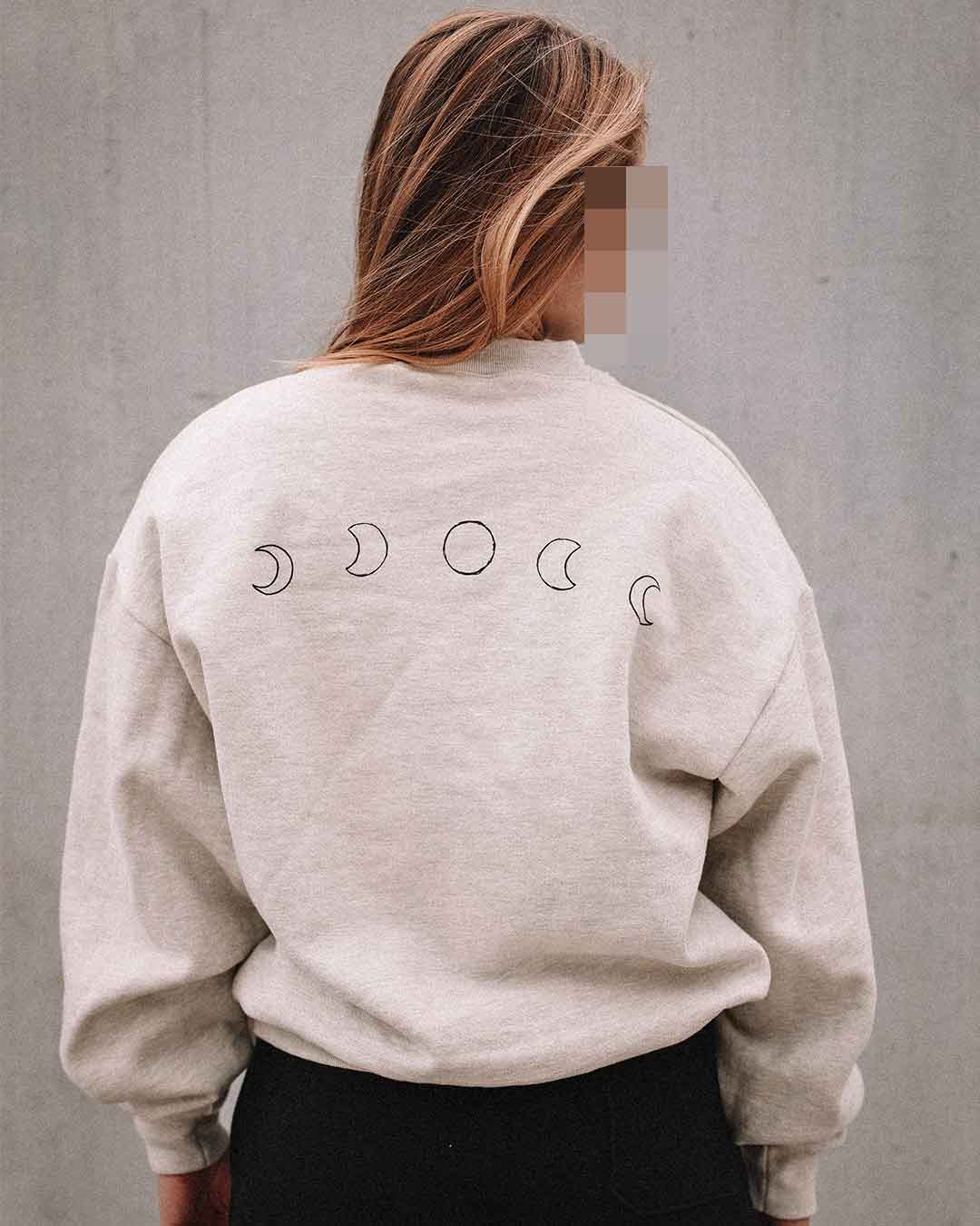 Classic Oversized Moon Crew Neck