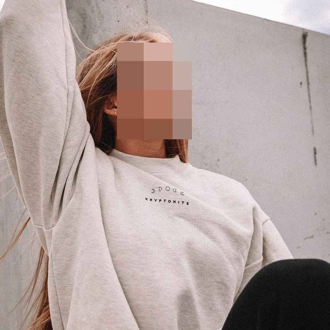 Classic Oversized Moon Crew Neck