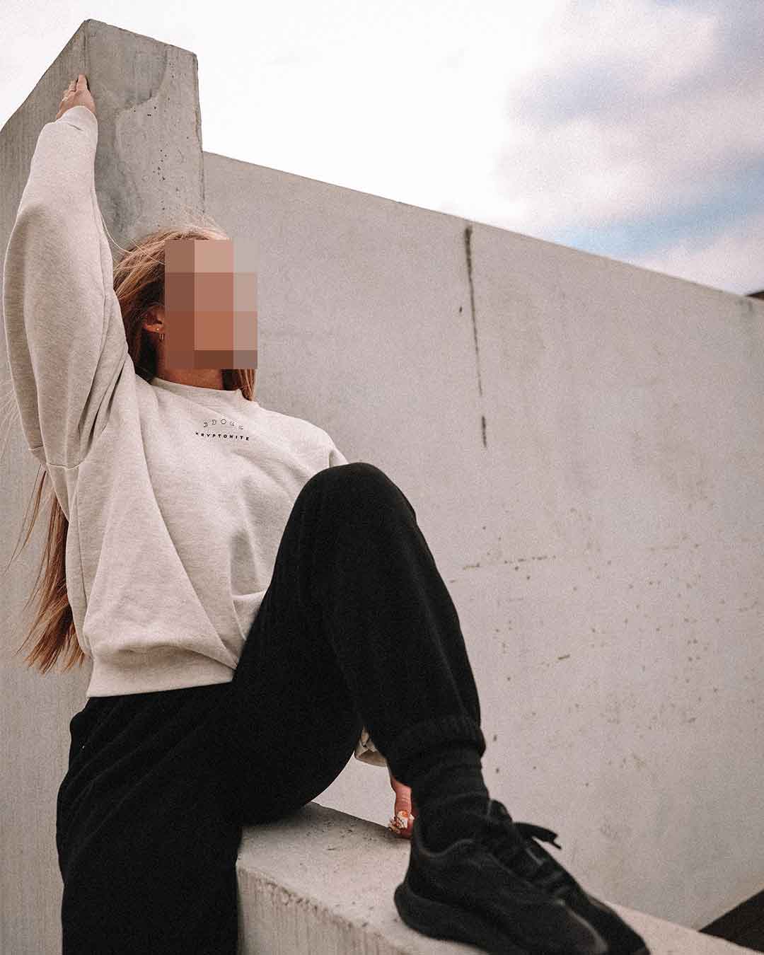 Classic Oversized Moon Crew Neck