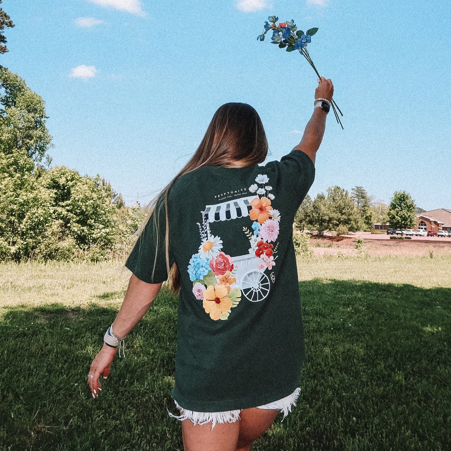 Flower Shop Cart Tee – KRYPTONITE