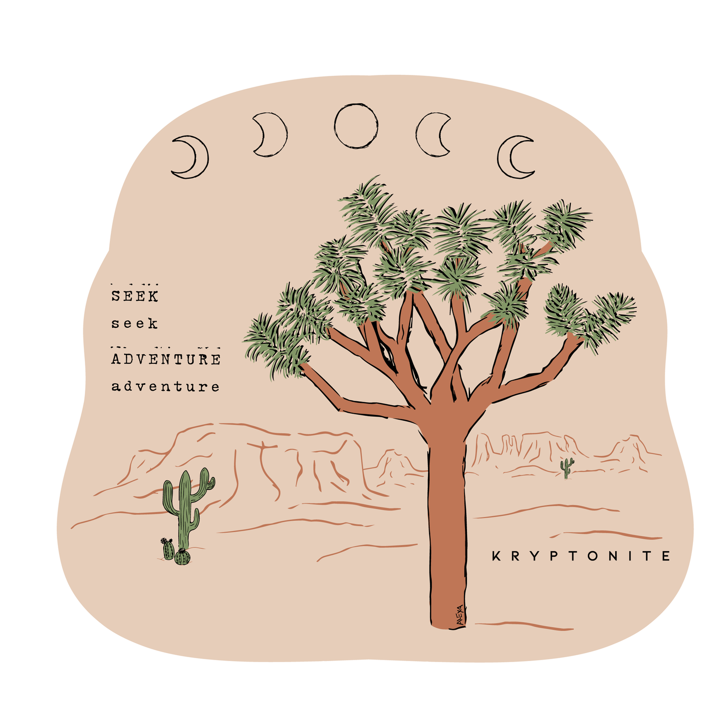Destination: Joshua Tree, CA STICKER – KRYPTONITE